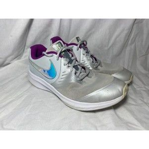 Nike Star Runner 2 Power Shoes Gray Purple Size 7Y